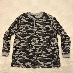 King Size‎ thermal camo long sleeve henly 2XL